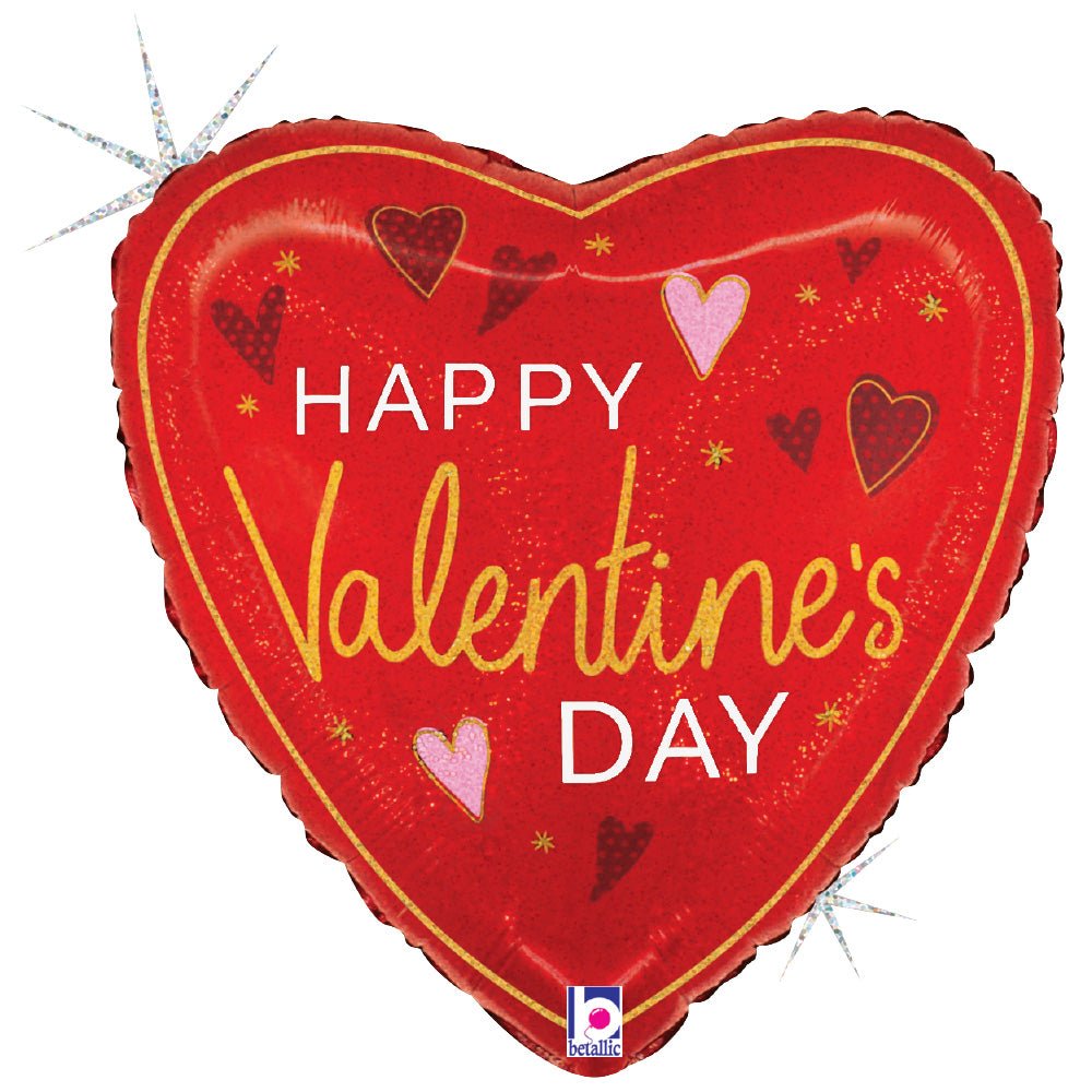 Foil Balloon Happy Valentine's Day Heart