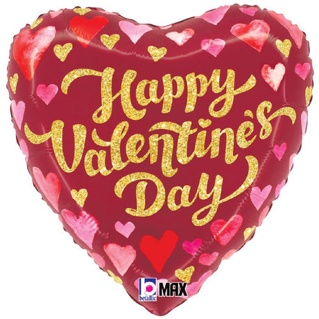 Heart Foil Balloon Happy Valentine's Day