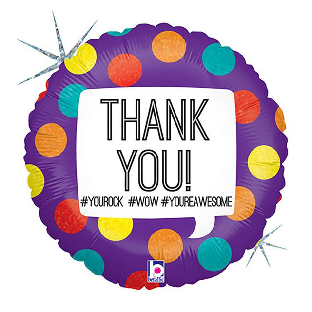 Foil Balloon 18 Inch Thank You