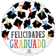 Graduation Foil Balloon 18 Inch Hats Off Felicidades Graduado