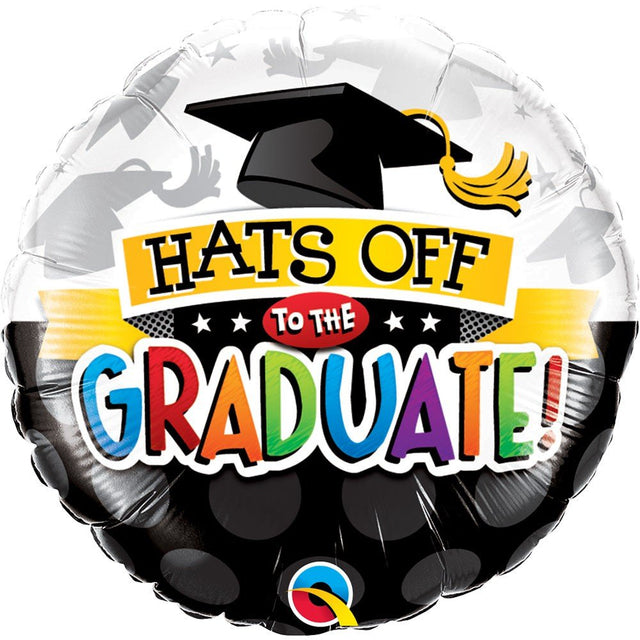 Graduation Foil Balloon 18 Inch Hats Off To The Graduate