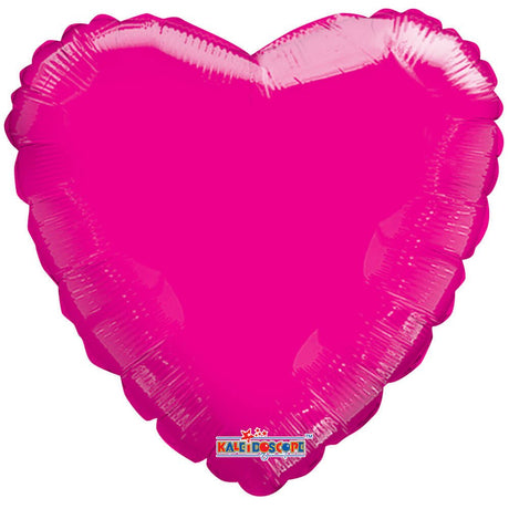 Heart Balloon Hot Pink Gellibean 18 Inch