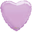 Heart Foil Balloon Macaron Lavender
