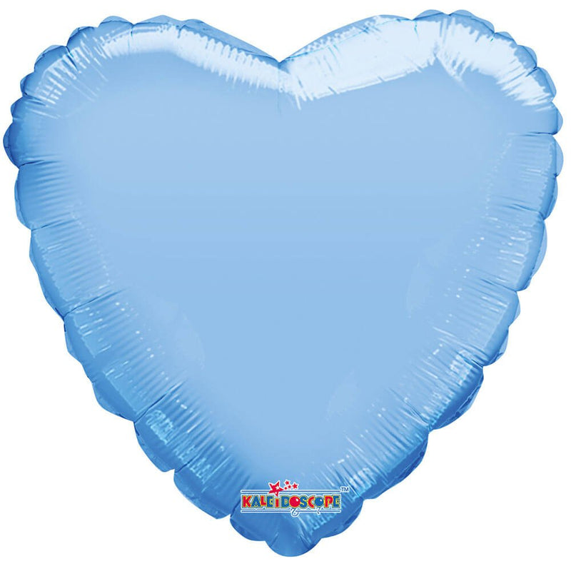 Heart Foil Balloon Macaron Pale Blue