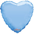 Heart Foil Balloon Macaron Pale Blue