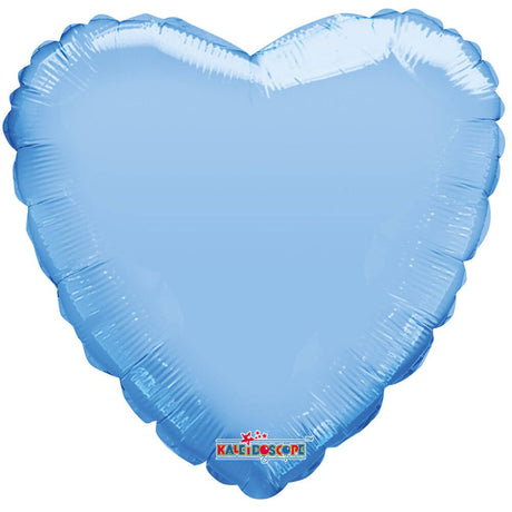 Heart Foil Balloon Macaron Pale Blue