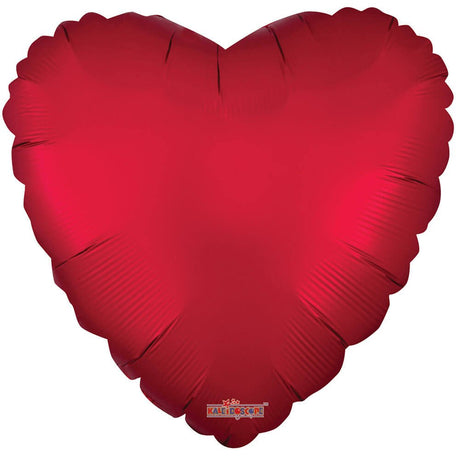 Heart Matte Red Foil Balloon