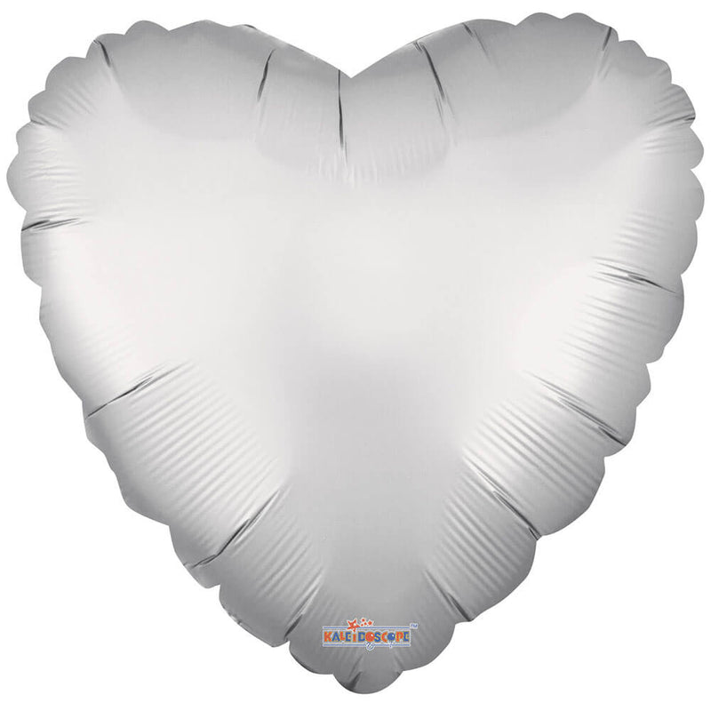 Heart Foil Balloon Matte Silver