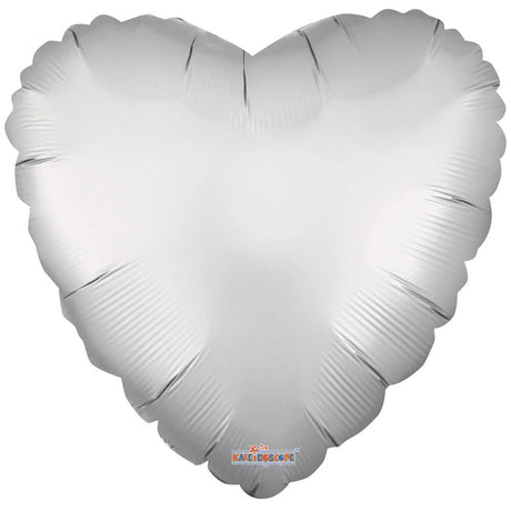 Heart Foil Balloon Matte Silver