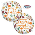 Foil Balloon Hello Fall