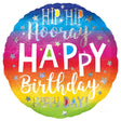 Birthday Foil Balloon 18 Inch Hip Hip Hooray