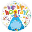 Foil Balloon Hip Hip Hooray Hippo