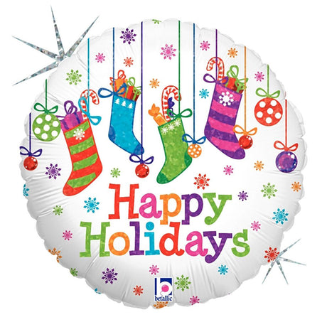 Holiday Polka Dots Foil Balloon