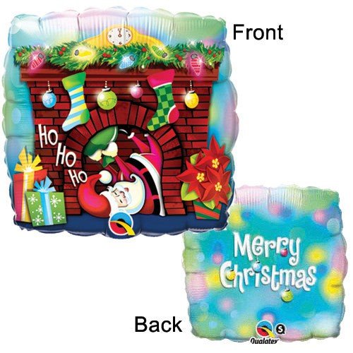 Santa Foil Balloon 18 Inch Holly Jolly