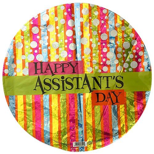 Foil Balloon Holographic Happy Assistant's Day
