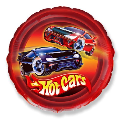 Foil Balloon Hot Cars 18 Inch