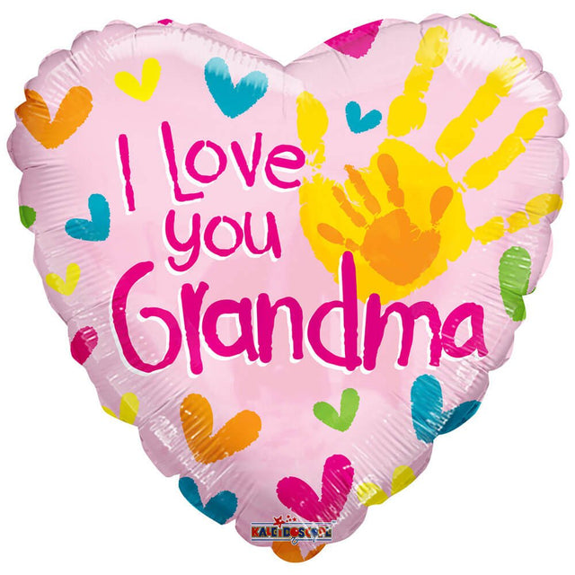 Grandparent's Day Heart Plastic Balloon