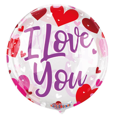 Plastic Balloon I Love You Hearts Gelliball