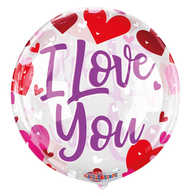 Plastic Balloon I Love You Hearts Gelliball
