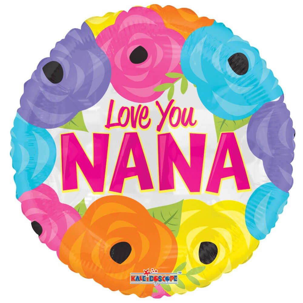 Foil Balloon I Love You Nana