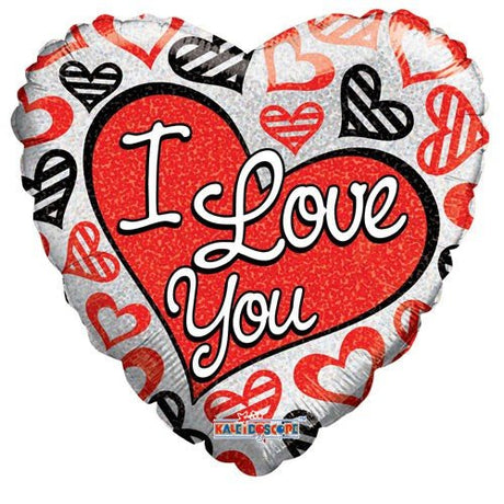Foil Balloon I Love You Heart