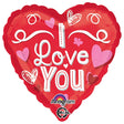Foil Balloon I Love You Scribble Hearts