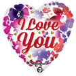 Foil Balloon I Love You Watercolor 18 Inch