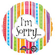 Foil Balloon 18 Inch I'm Sorry Colorful Lines