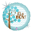Foil Balloon Baby Boy Owl