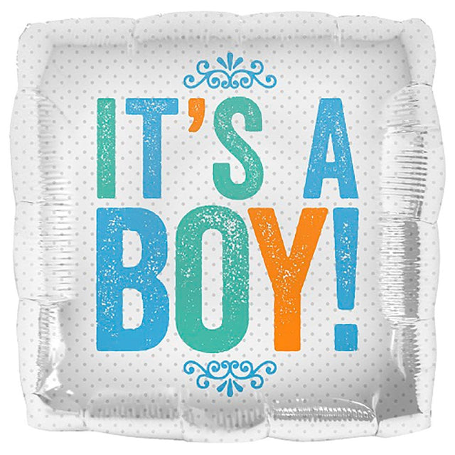 Foil Balloon It's A Boy Block Letters