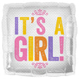 Foil Balloon It's A Girl Block Letters
