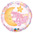 Foil Balloon It's A Girl Celestial Pink