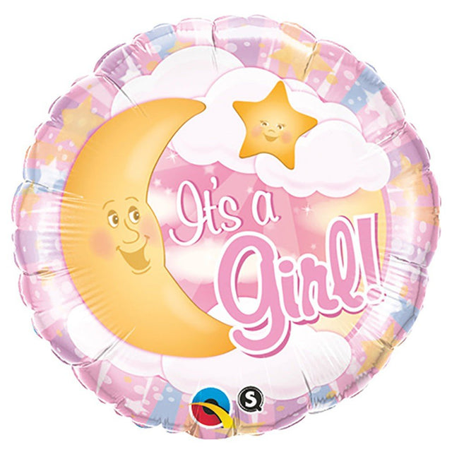 Foil Balloon It's A Girl Celestial Pink