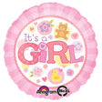 18 Inch Foil Balloon It's A Girl Pink