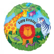 Jungle Animals Birthday Foil Balloon