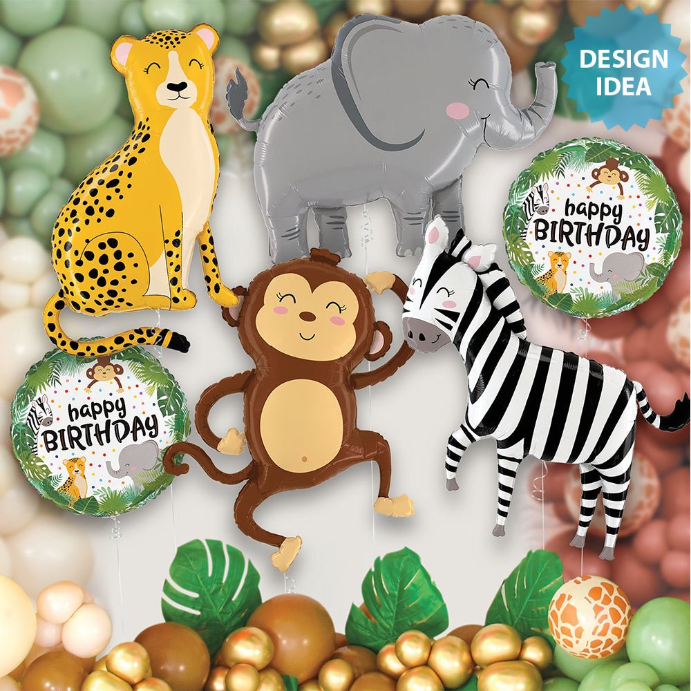 Jungle Birthday Foil Balloon