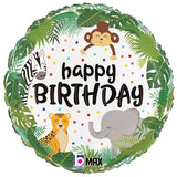 Jungle Birthday Foil Balloon