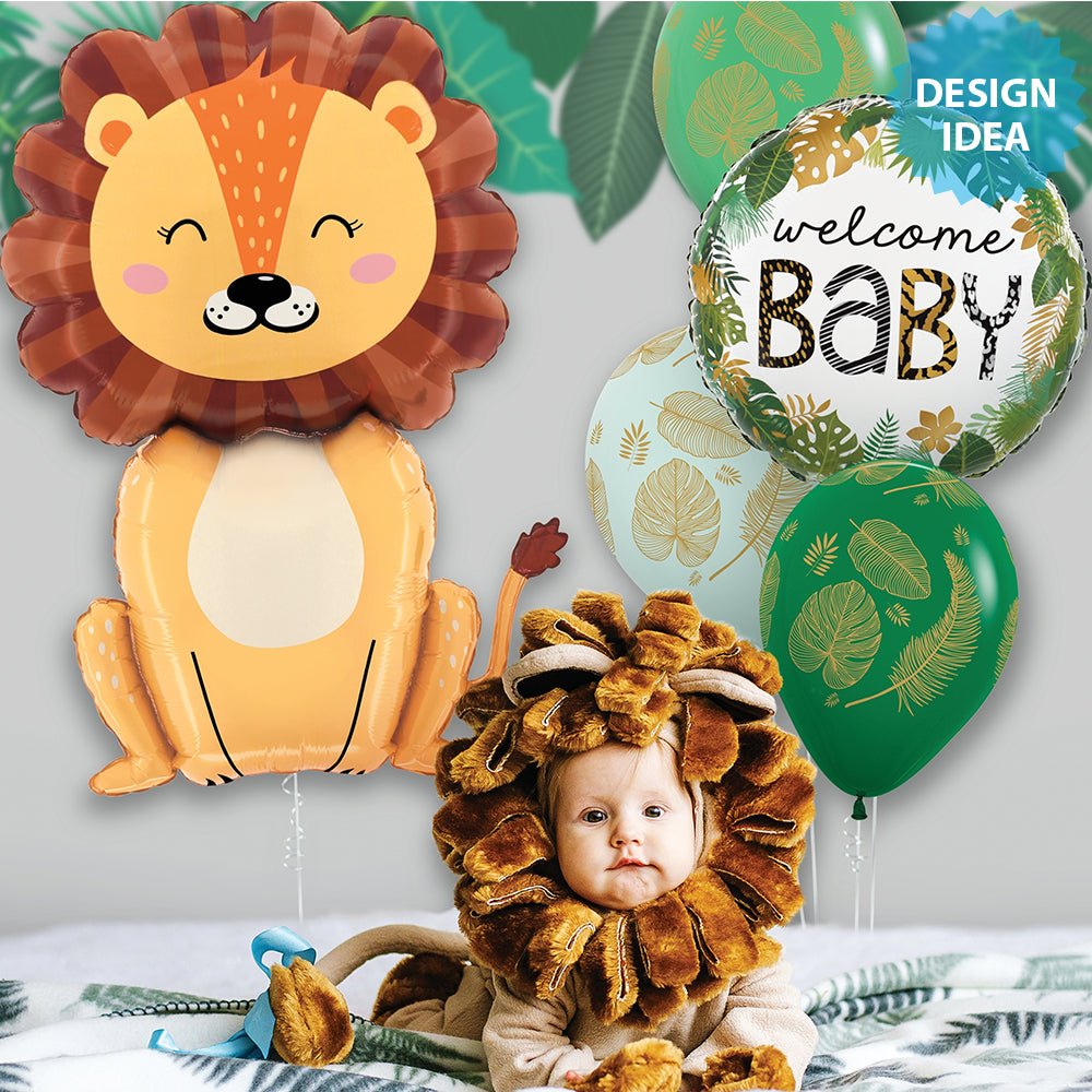 Foil Balloon Jungle Welcome Baby
