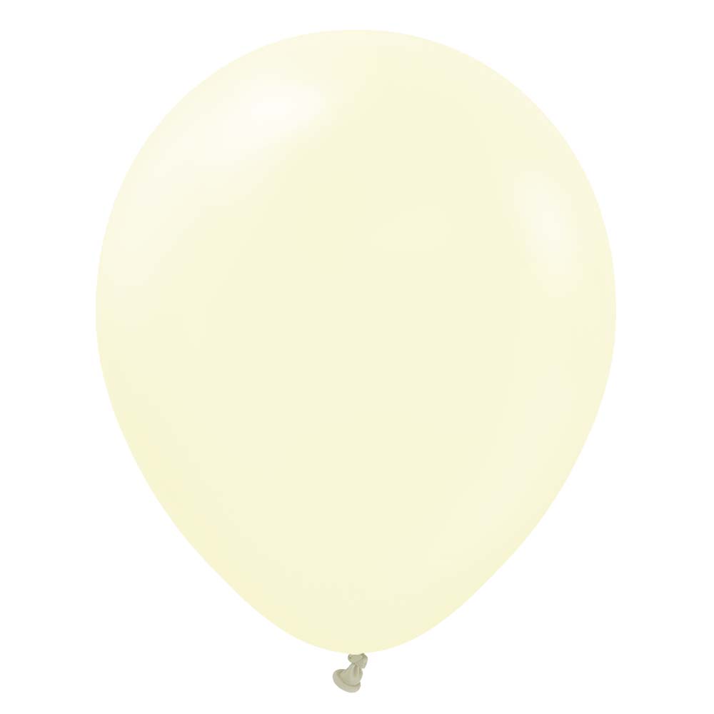 Latex Balloons 18 Inch Kalisan Macaron Pale Yellow