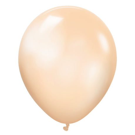 Latex Balloons 18 Inch Kalisan Metallic Pearl Salmon