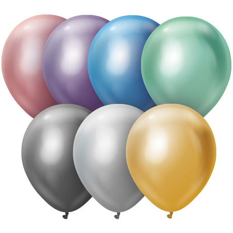 18 Inch Latex Balloons Mirror Assorted