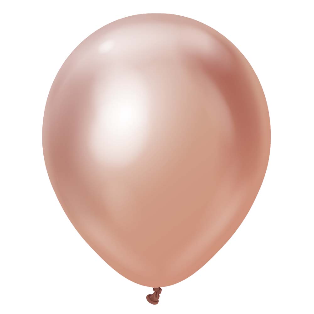 Latex Balloons 18 Inch Kalisan Mirror Rose Gold