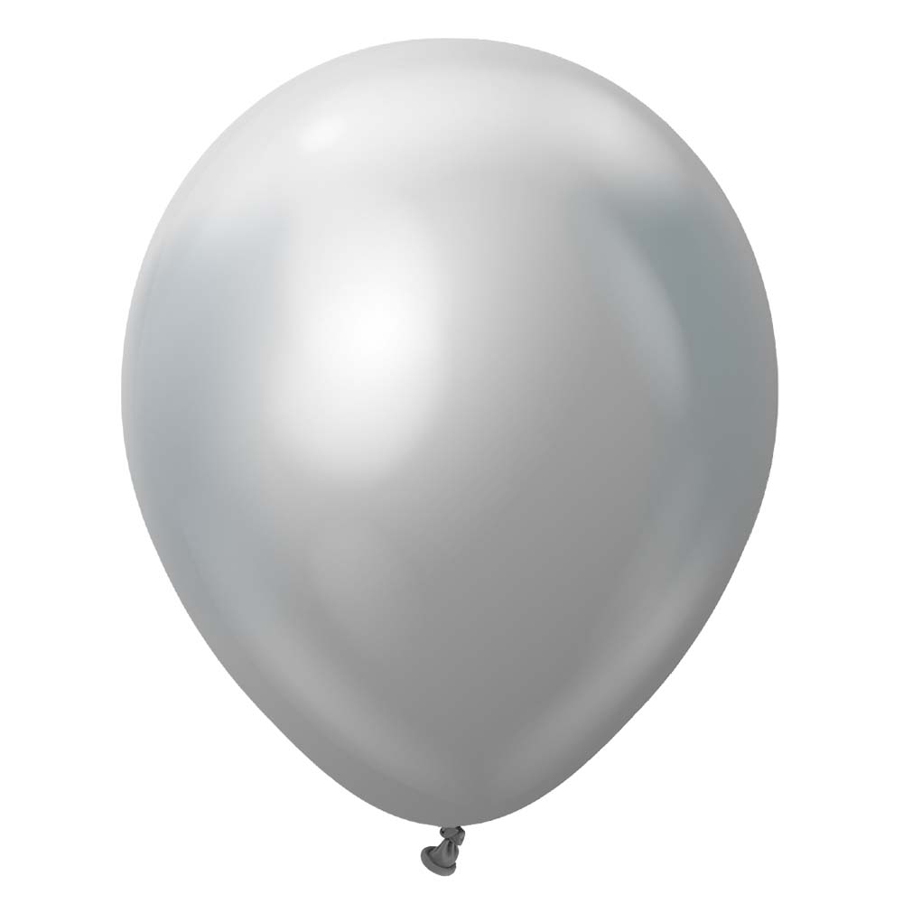 Latex Balloons 18 Inch Kalisan Mirror Silver