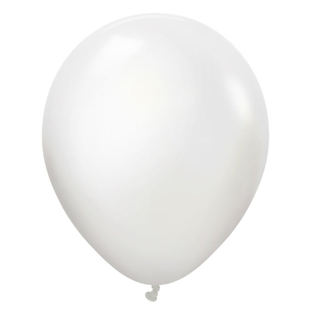 Latex Balloons 18 Inch Kalisan Opaque Satin Snow White