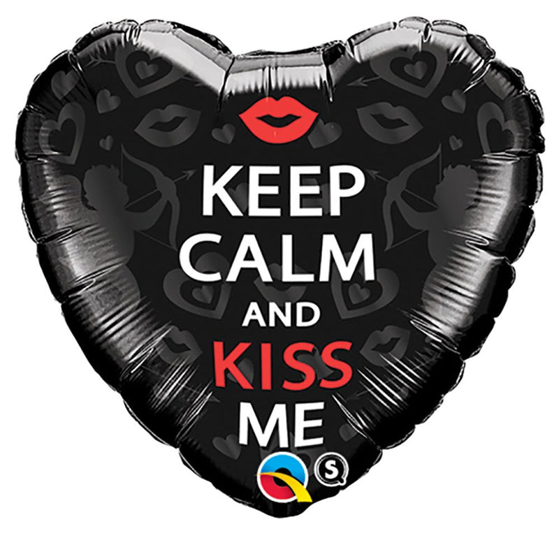 Foil Balloon Keep Calm and Kiss Me