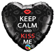 Foil Balloon Keep Calm and Kiss Me