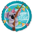 Foil Balloon Koala Happy Birthday 18 Inch