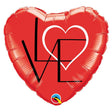 Foil Balloon 18 Inch L(Heart)Ve Red