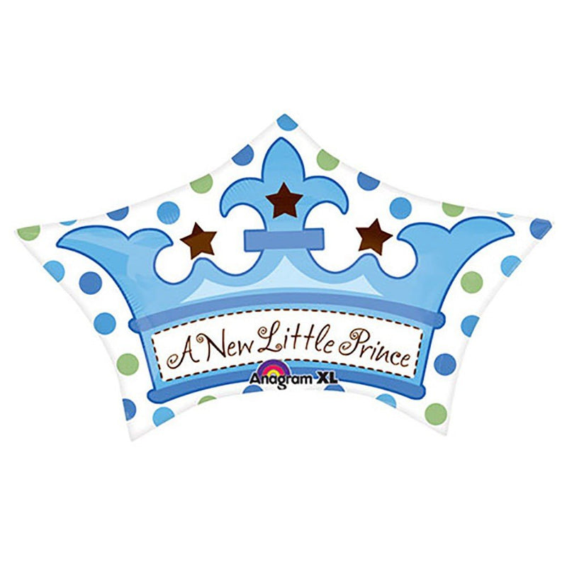 Foil Balloon Little Prince Crown