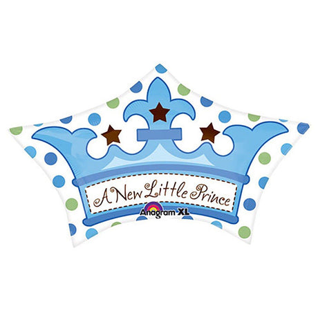 Foil Balloon Little Prince Crown